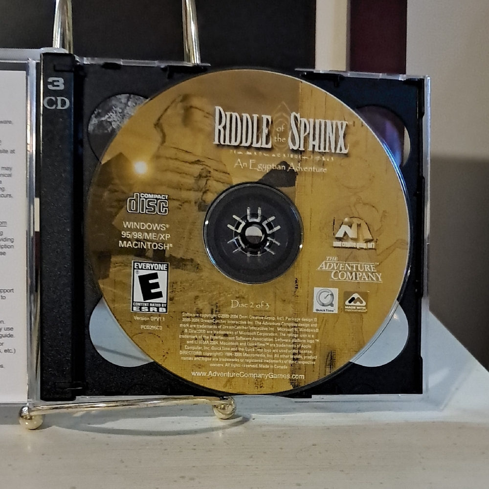 Riddle of the Sphinx PC Game CD